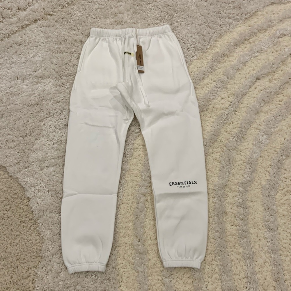 Essentials Fear of God White Sweatpants Men’s Size Small medium Large